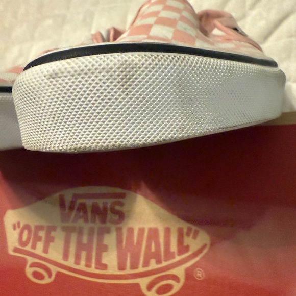 Vans Pink Checkered Slip-On Shoes - Asher - Picture 11 of 15